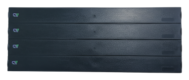 ColdWear 4U rack blanking panel in black, separable into 1U segments